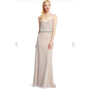 Adrianna Papell beaded blouson gown